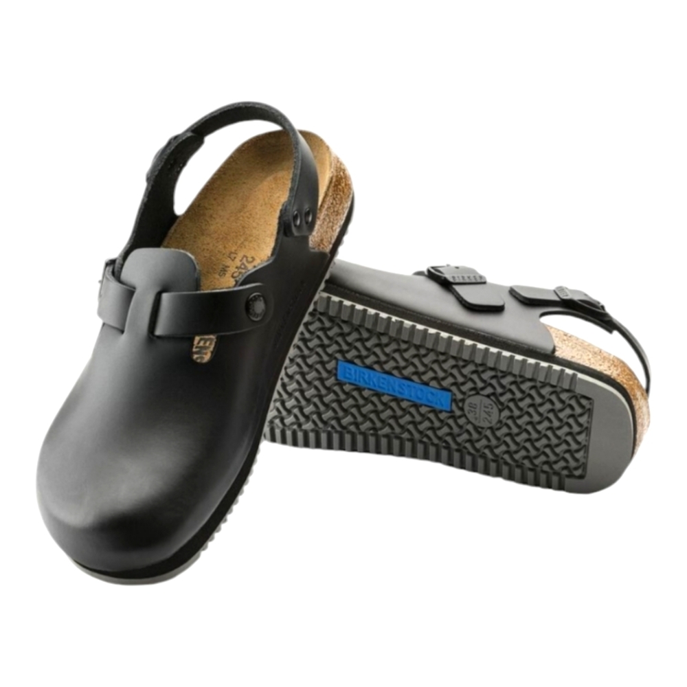 BIRKENSTOCK Tokio Clog Supergrip Leather Black